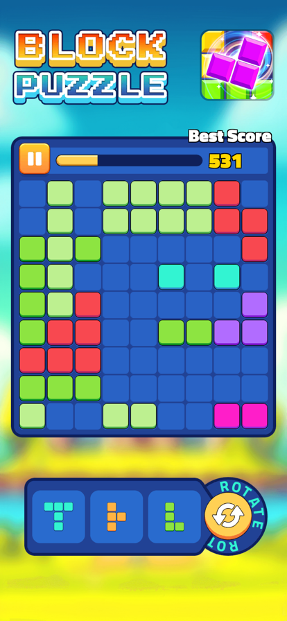 Block Puzzle: Free Rotate游戏截图