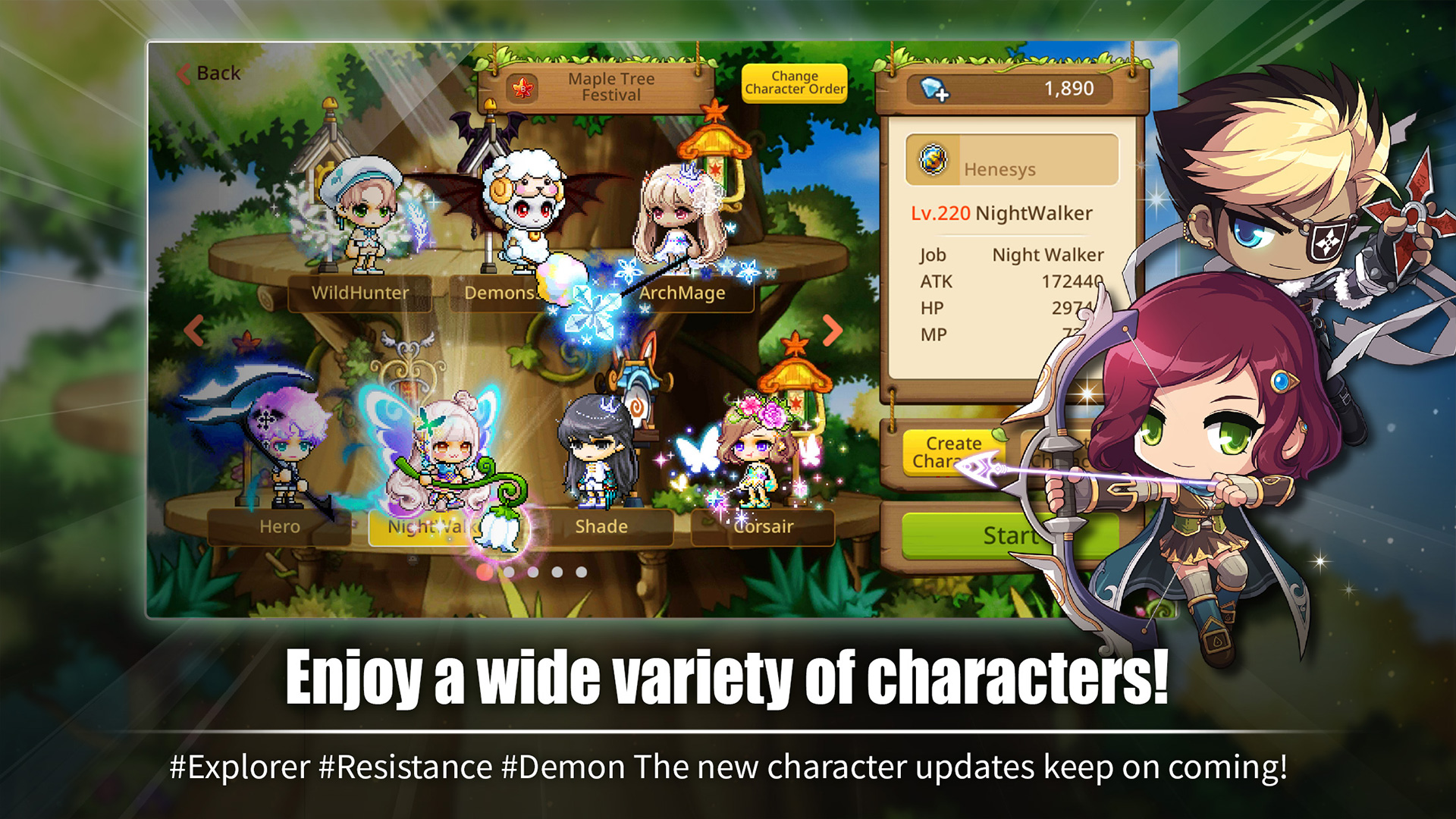 MapleStory M - Fantasy MMORPG游戏截图
