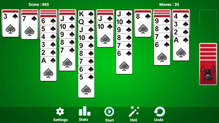 Spider Solitaire Classic fun游戏截图