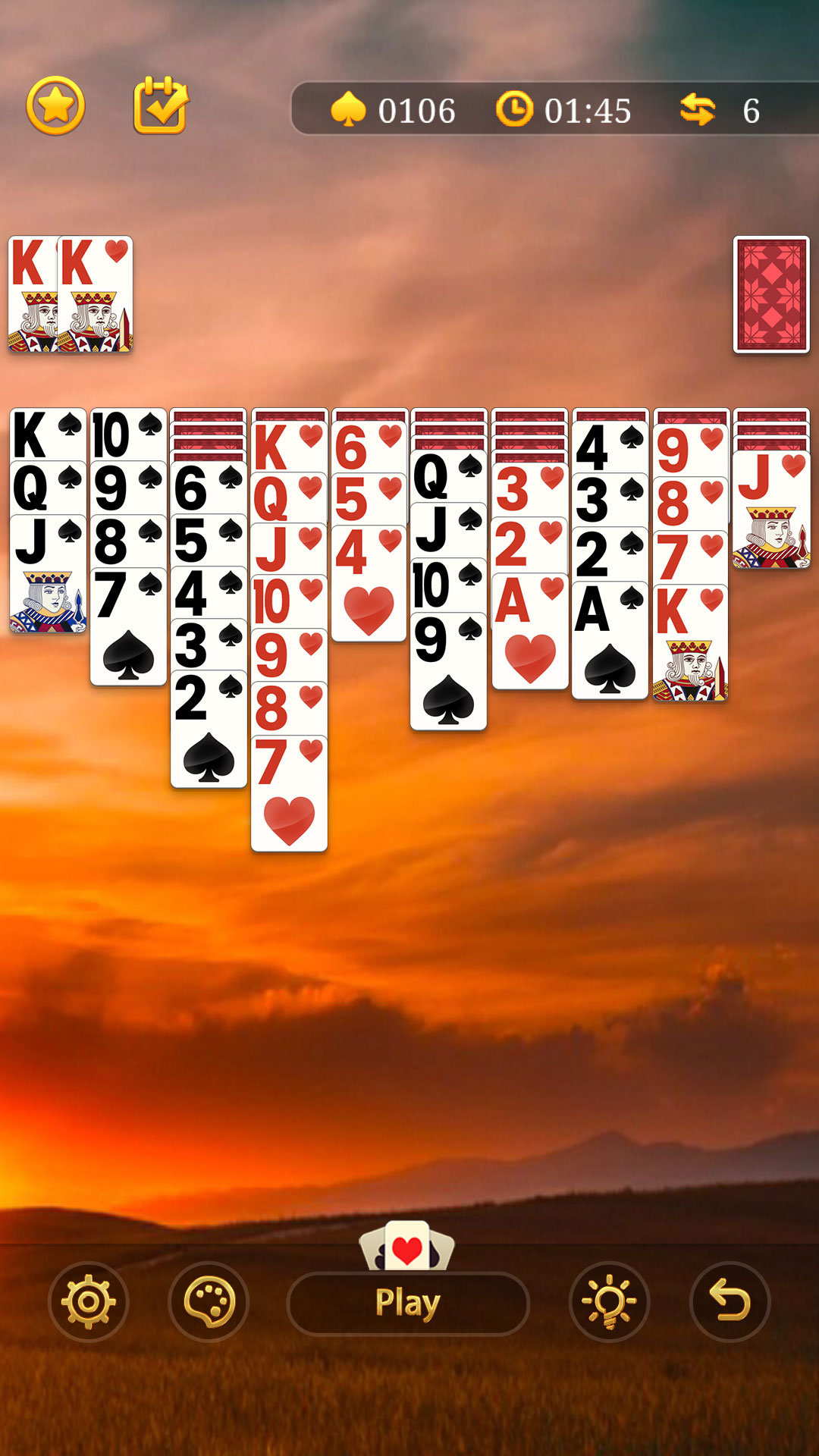 新蜘蛛纸牌游戏截图