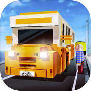 Blocky Bus SIM: Tourist Drive