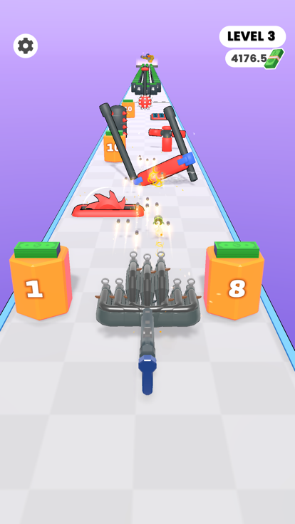Multi Barrel Run 3D游戏截图