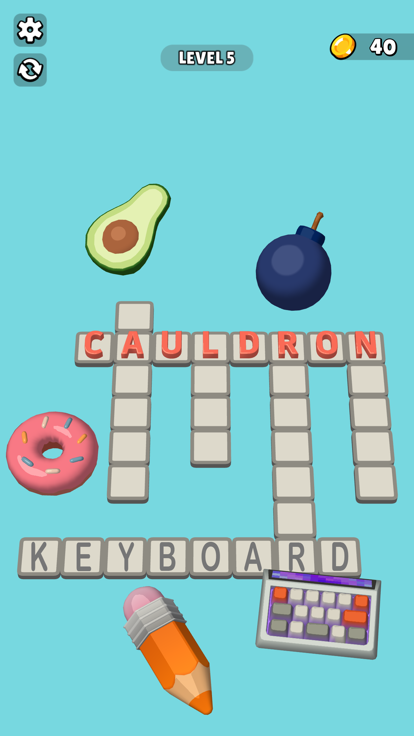 Crossword Puzzle 3D游戏截图