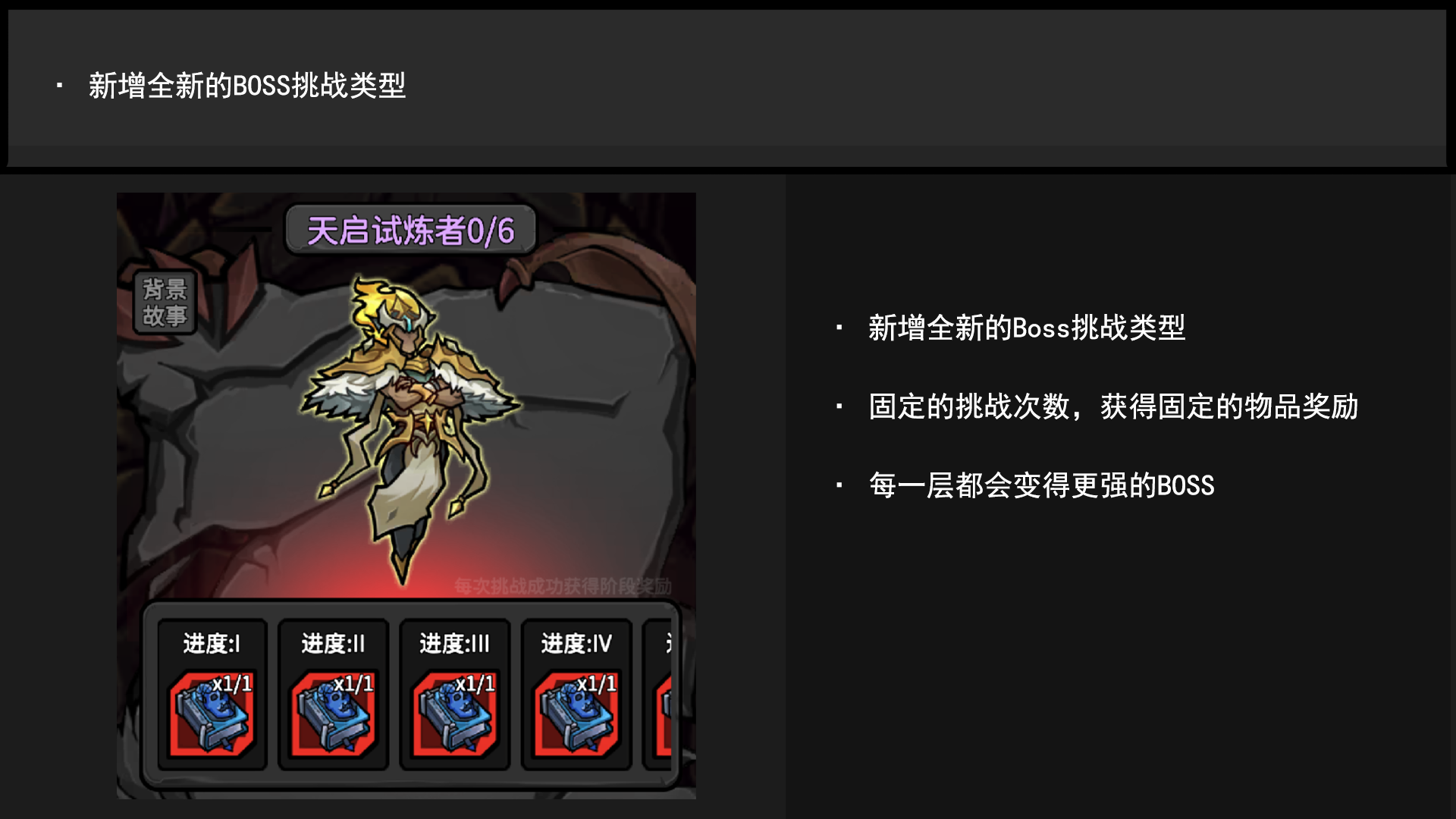 全新BOSS类型