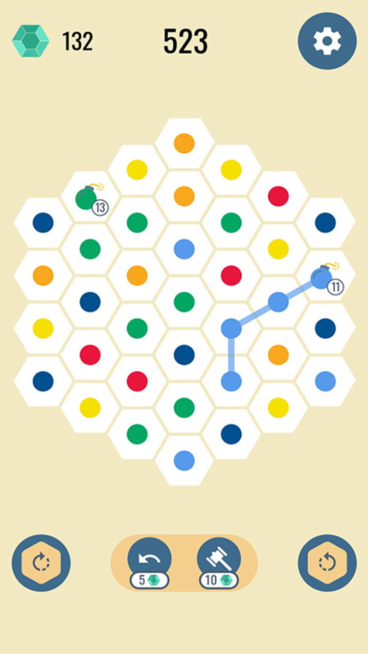 六角点点游戏截图