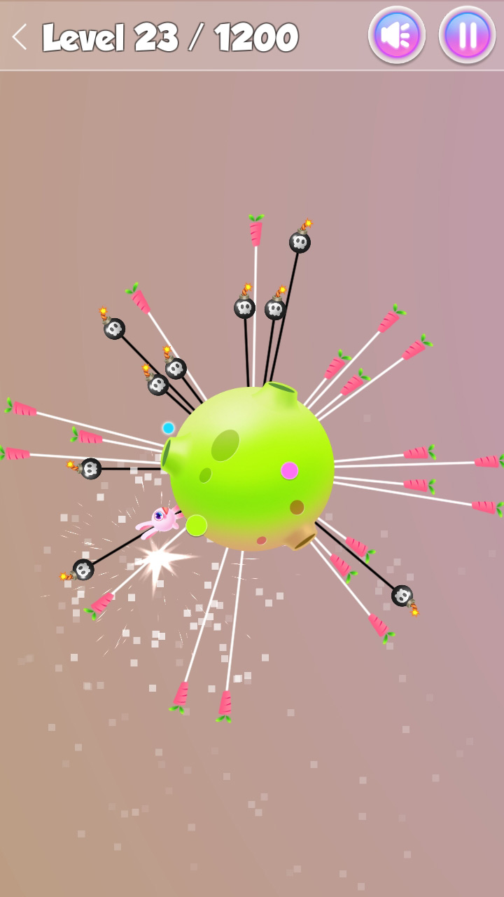 贪吃的兔兔游戏截图