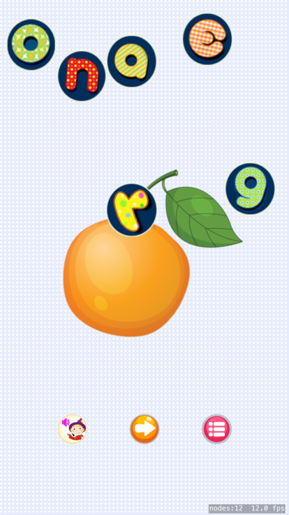 宝宝学英语单词游戏－宝宝认食物学英语软件游戏截图