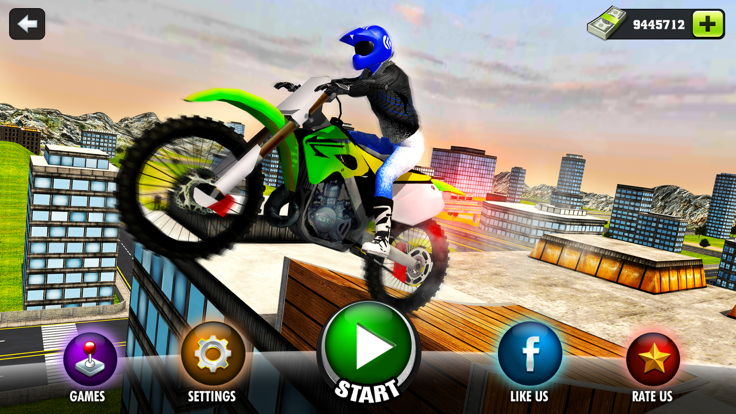 Rooftop Motorbike Rider - Furious Stunts Driving游戏截图