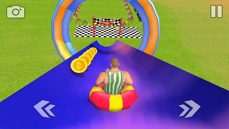 水滑梯上山冲游戏截图