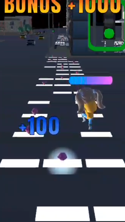 Pedestrian crossing runner游戏截图