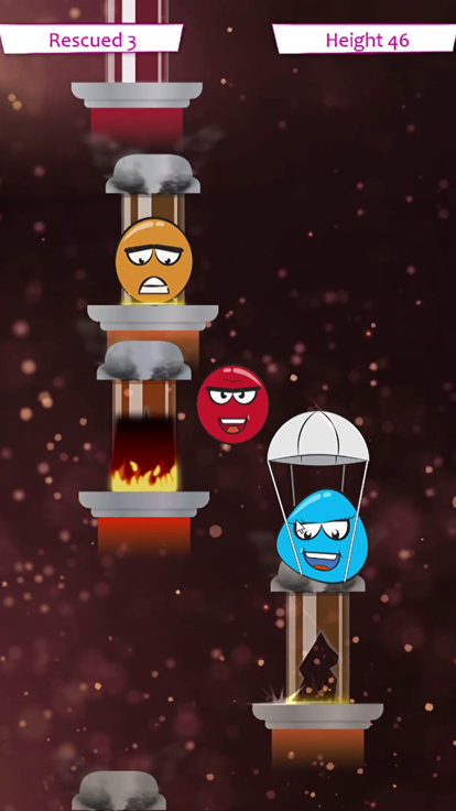 Hero Ball Fire Jump游戏截图