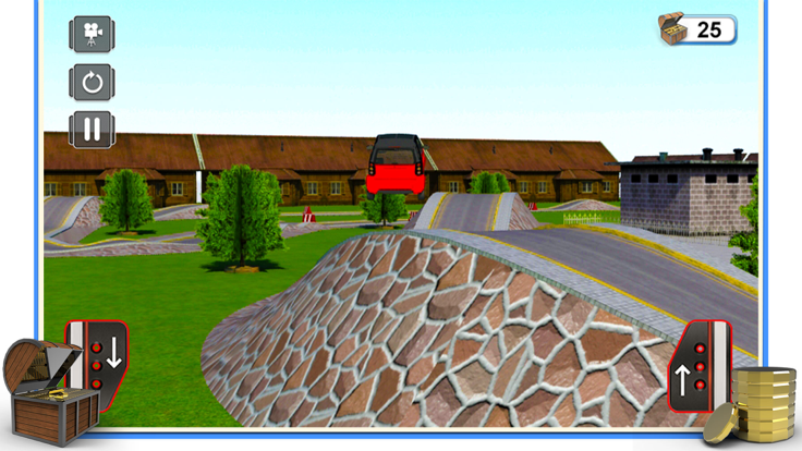 3D汽车驾驶特技 - 趣味模拟驾驶和模拟疯狂的冒险游戏截图