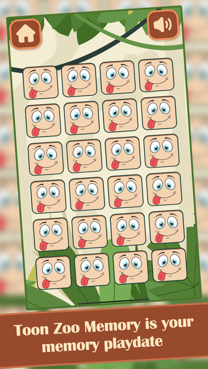 Toon Zoo Memory游戏截图