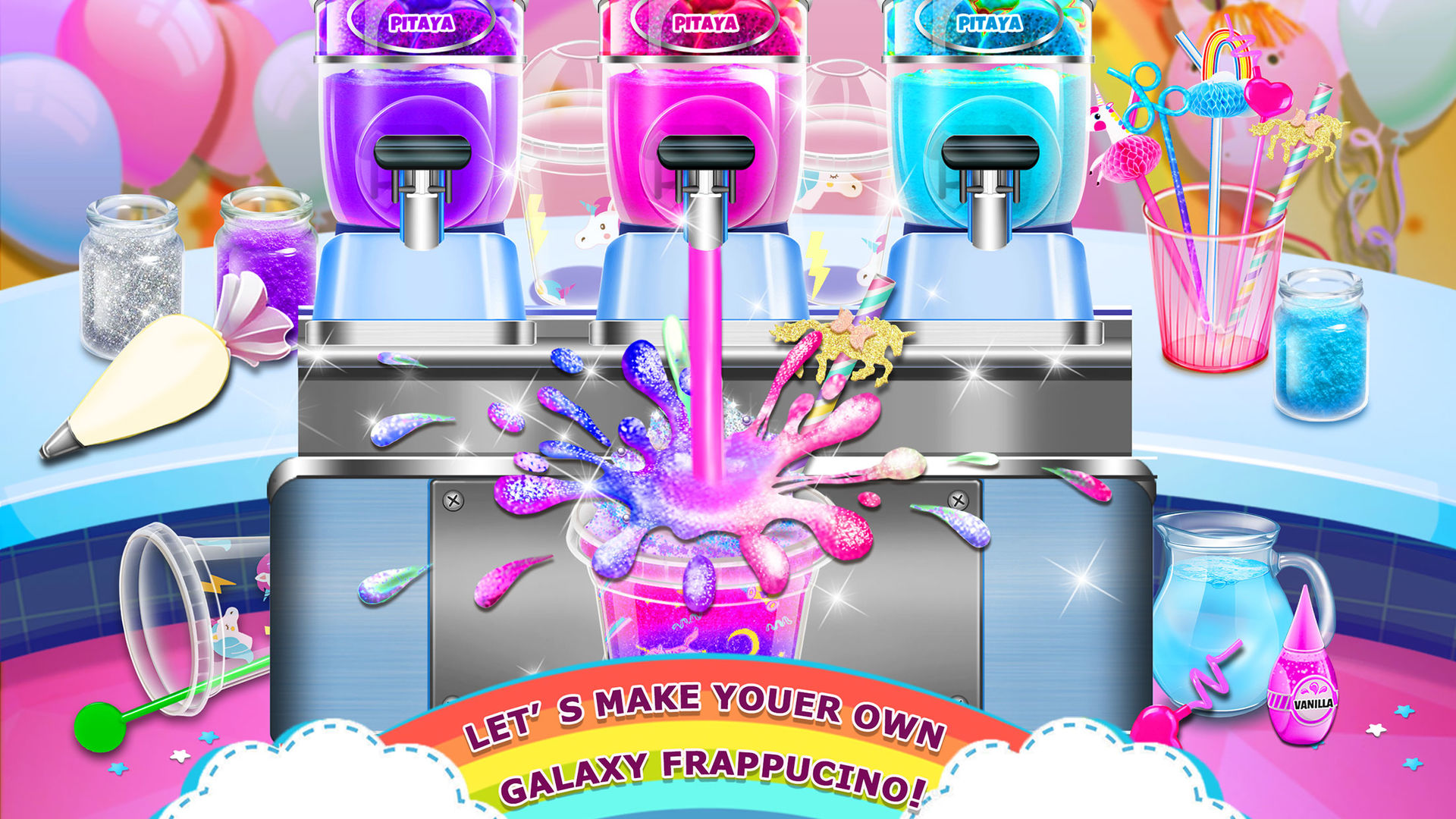 Screenshot of Rainbow Ice Cream - Unicorn Party Food Maker