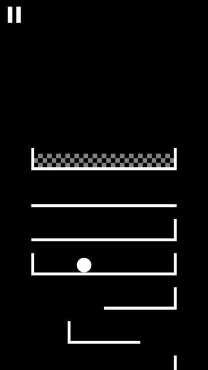 跳跃的白球游戏截图