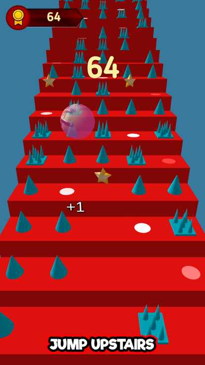 Stairs Jump Ball - Funny Race游戏截图