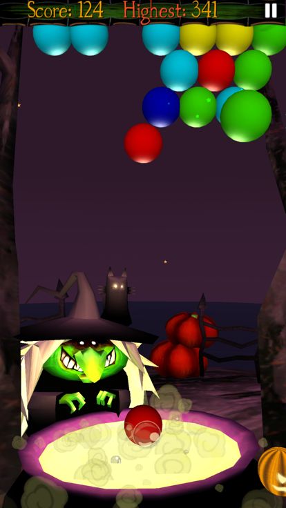 小猴射泡泡 Halloween游戏截图