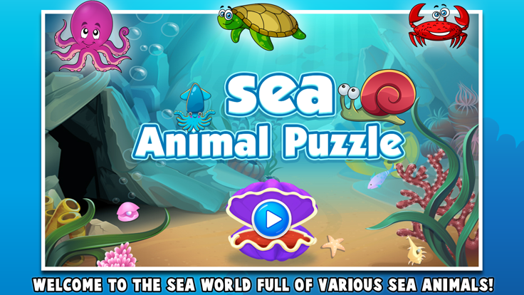 My First Sea Animals Puzzle Games游戏截图