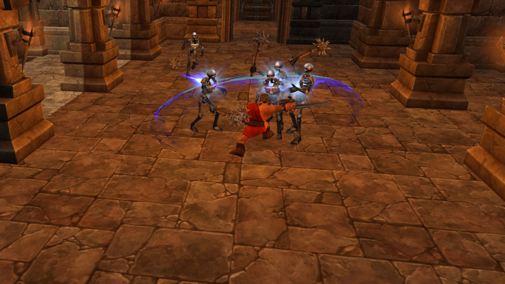 Red Warrior: Dungeon Castle 3D游戏截图