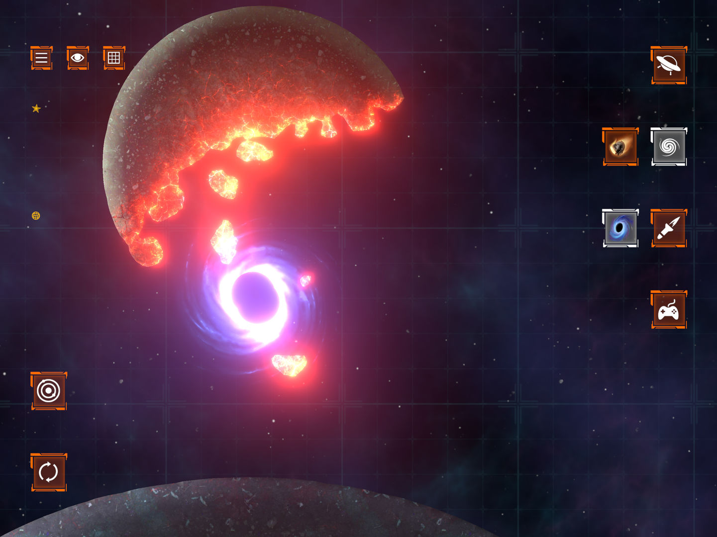 Screenshot of Solar Smash 2D