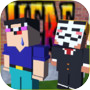 Hacker Vs Noob monster schoolicon