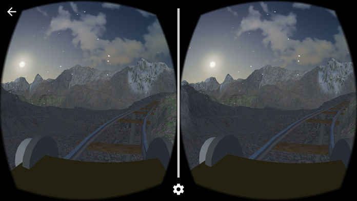 VR Mountain RollerCoaster for Cardboard Glasses游戏截图