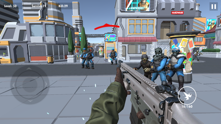 吃鸡枪战:打僵尸单机小游戏游戏截图