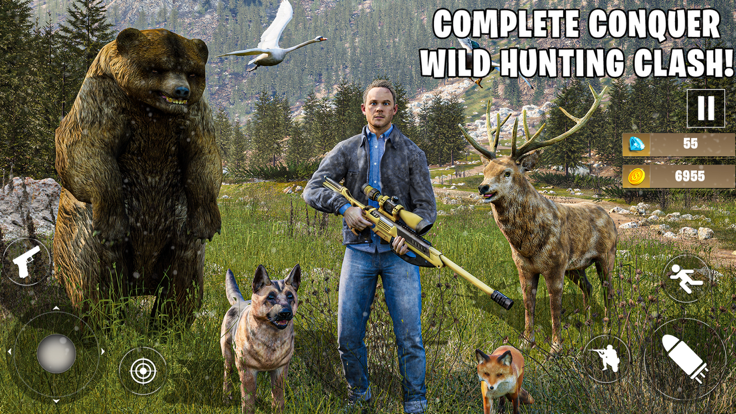 鸭子狩猎 3D：狂野狩猎 Fps 射击游戏游戏截图