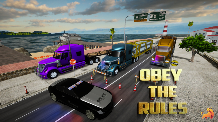 Highway Truck Simulator Game游戏截图