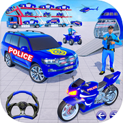 US Police Car Transport Games