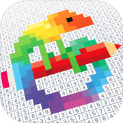 Pixel Art: 按编号上色的着色书