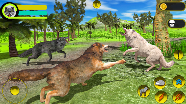 野生 雪 狼 模拟器游戏截图