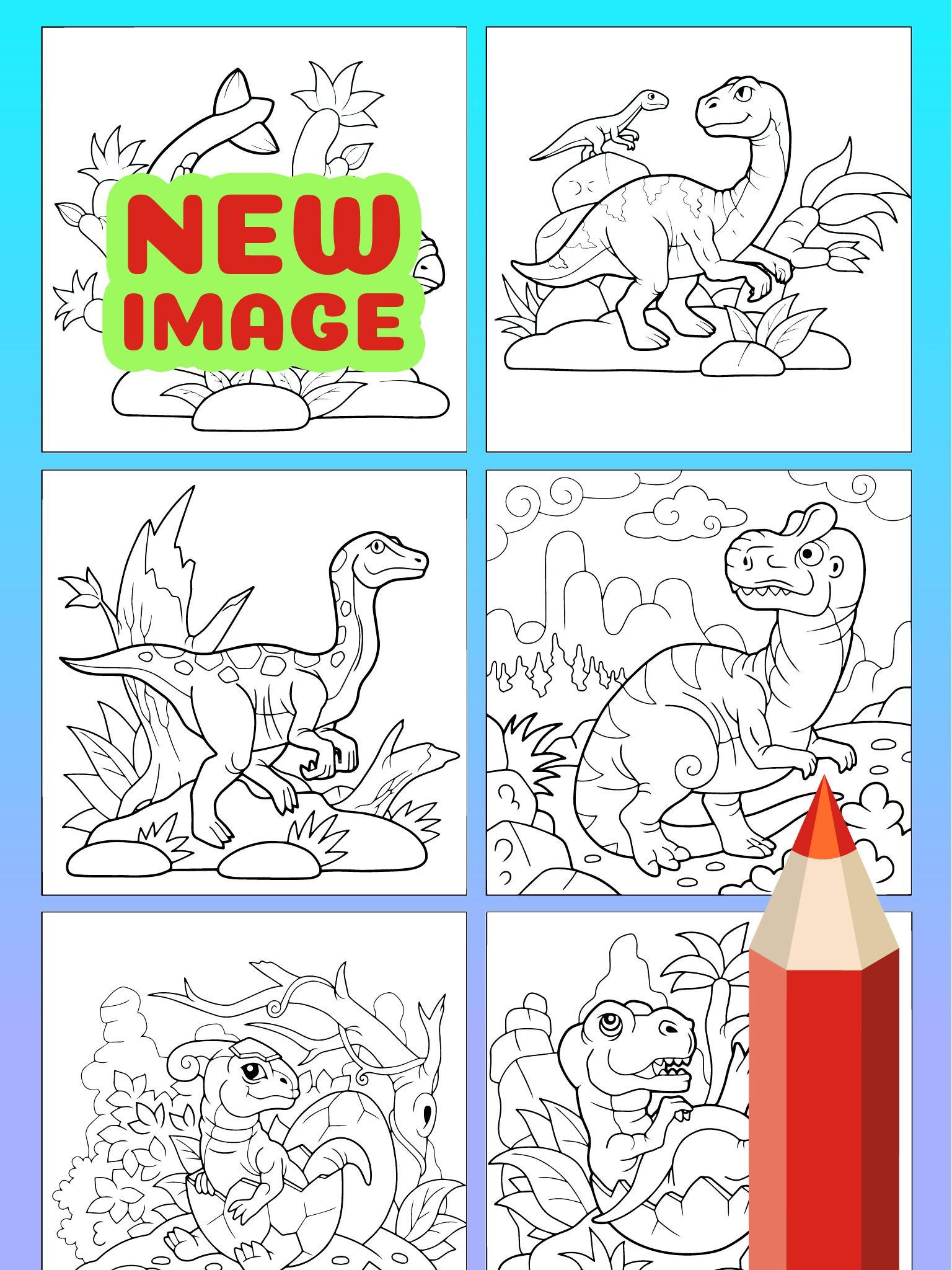 Cute Animated Dinosaur Coloring Pages Android Download Taptap