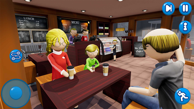 火柴人爸爸梦想的家庭生活游戏截图