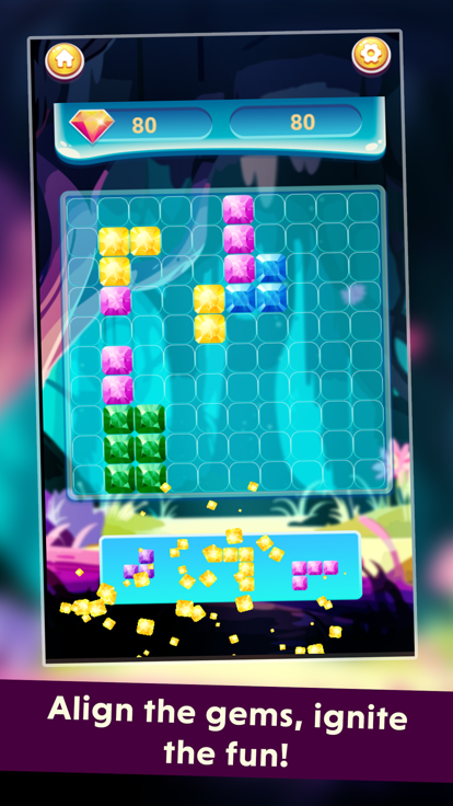 Forest Jewels Tetra游戏截图