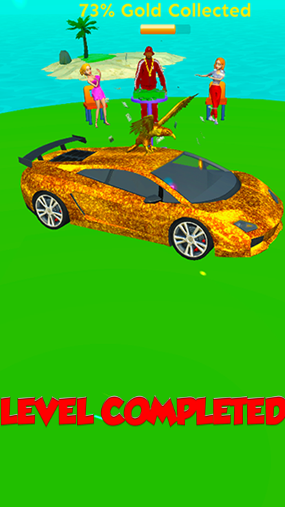 Golden Car Run 3D游戏截图