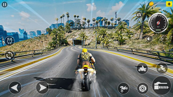 侠盗猎车手 MotorBike Racer Games游戏截图