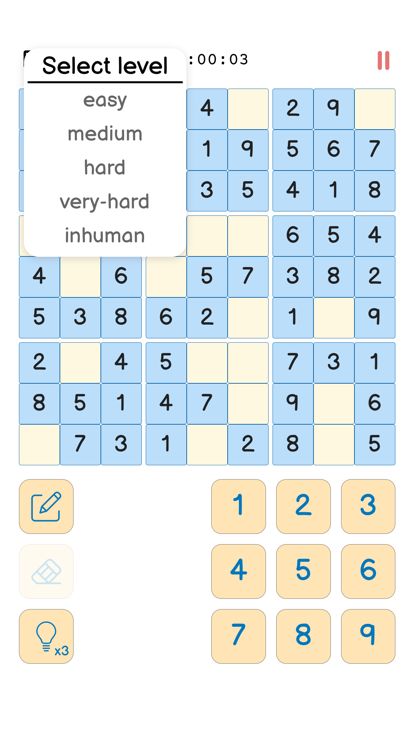 Sudoku - 9x9游戏截图