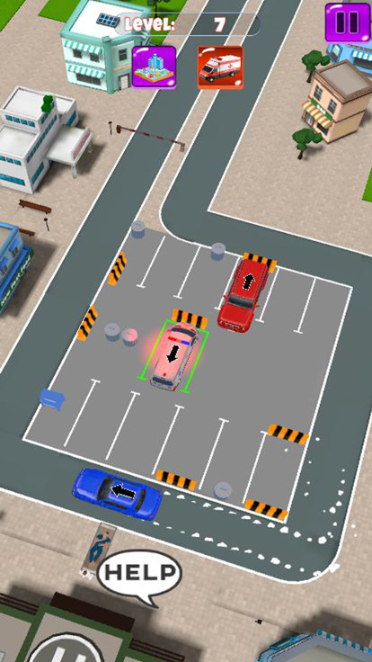 Ambulance Parking Jam游戏截图