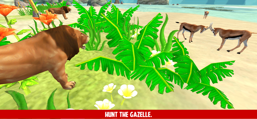 Angry Lion Wild Animal Hunting游戏截图