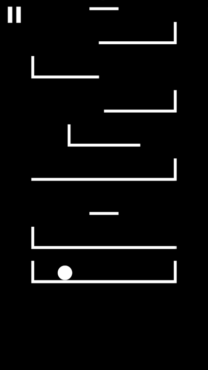 跳跃的白球游戏截图