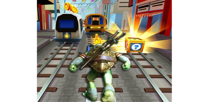 Subway Turtle Surf Ninja游戏截图
