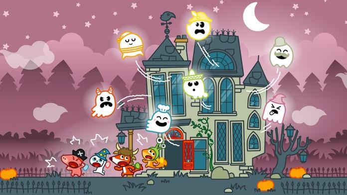 万圣节冒险Pango : 幽灵匹配游戏的孩子3-8的幽灵游戏截图