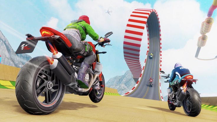 特技 自行车   赛车   游戏 3D游戏截图