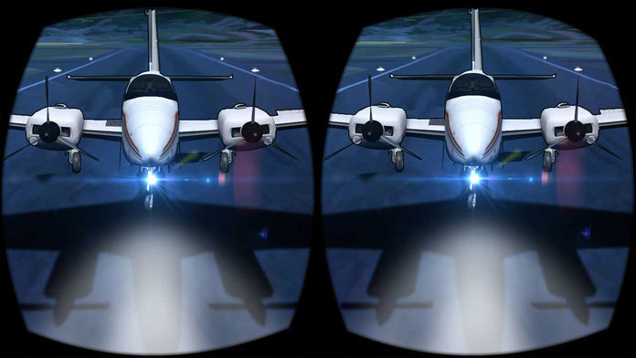 VR飞机飞行模拟 - 最佳的VR游戏的谷歌纸板飞行模拟器游戏游戏截图