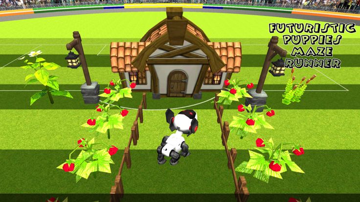 Futuristic Puppy Maze Run游戏截图