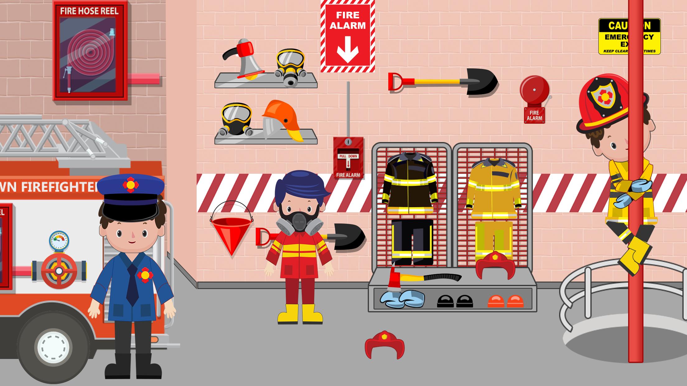 Pretend Play Fire Station Town Firefighter Story ดาวน โหลดเกม Taptap