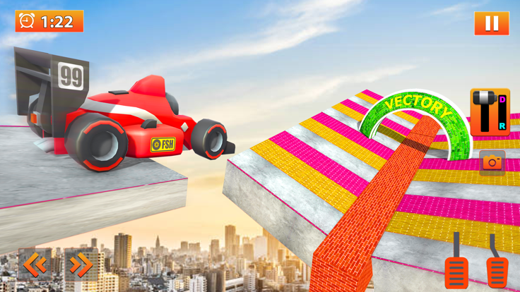 音速汽车特技 3D 赛车游戏游戏截图