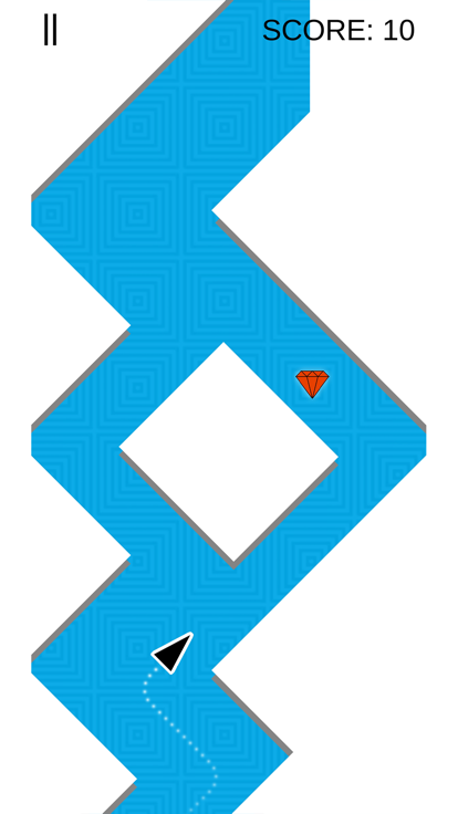 箭头之字形赛车游戏截图
