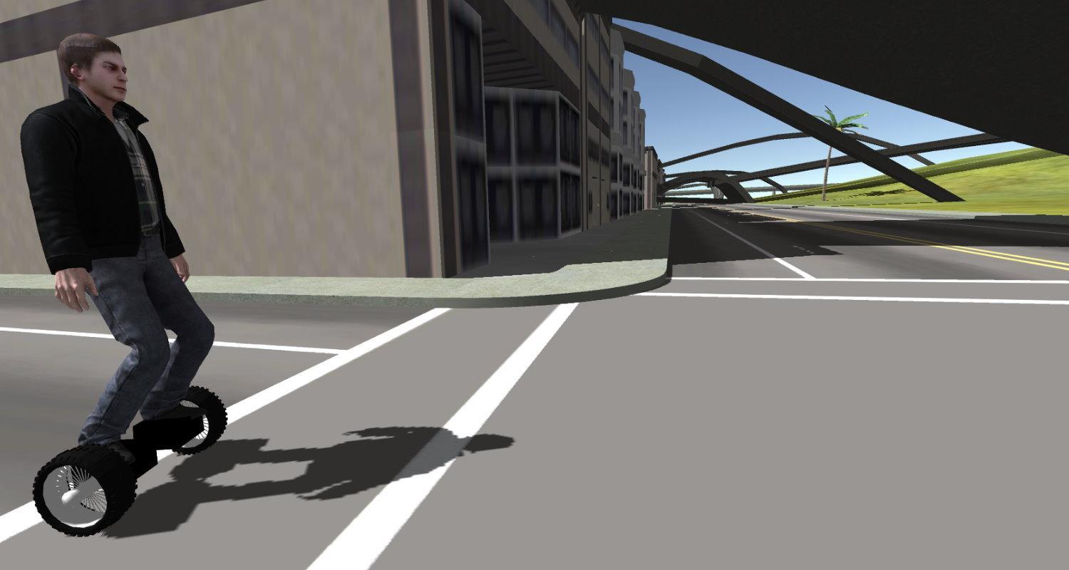 Screenshot of Hoverboard Segway Driving